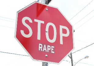 stop rape sign