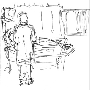 Moises bedside sketch