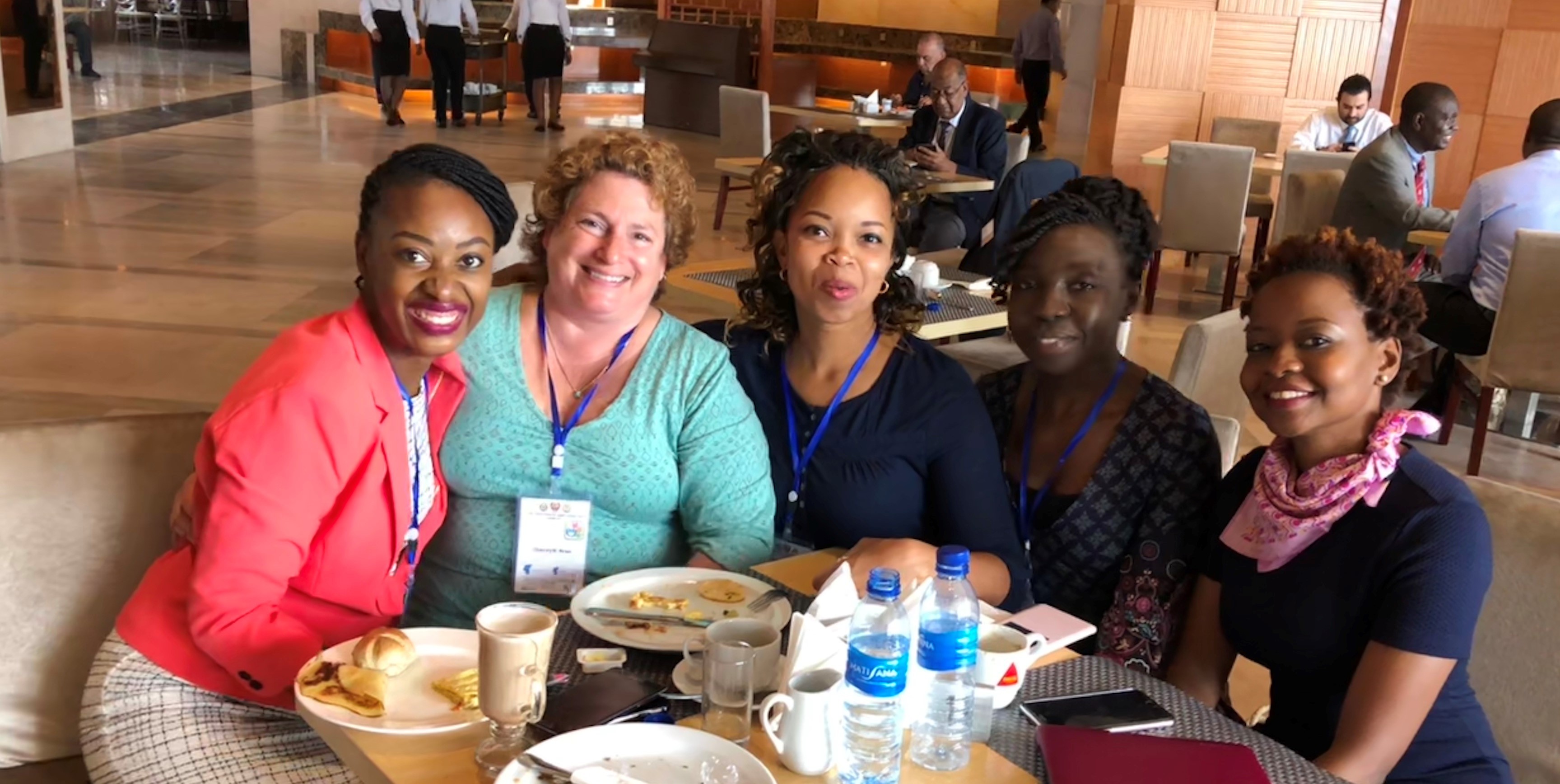 Stanford surgeon Sherry Wren and several officers of Women in Surgery Africa
