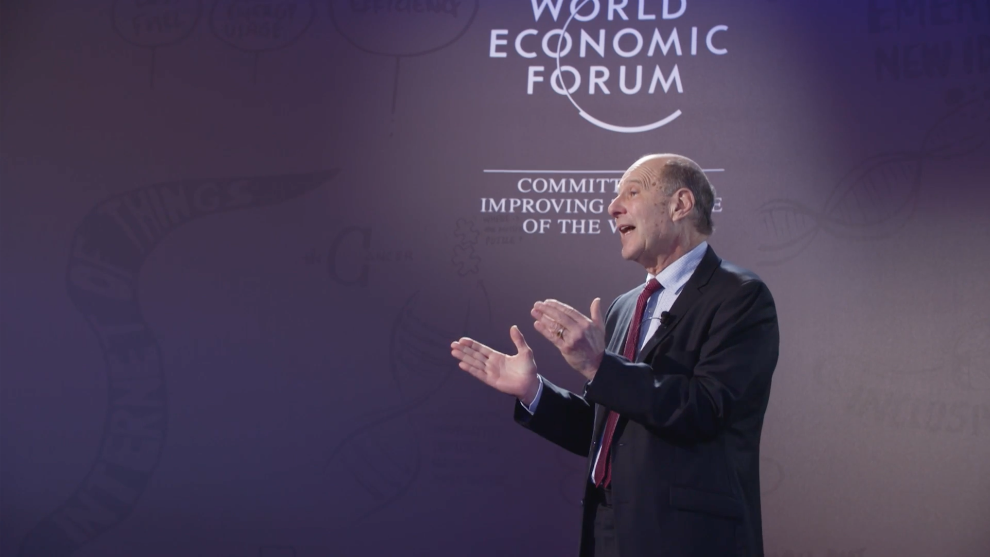 David Spiegel presents at Davos