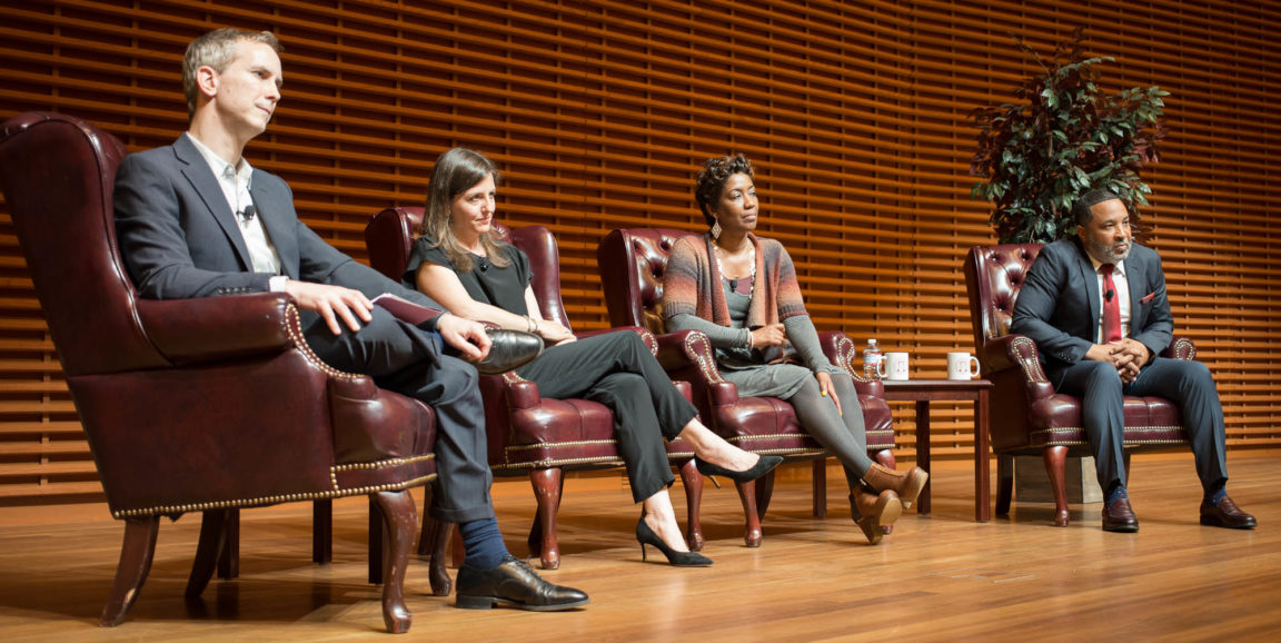 Rebecca Skloot with members of the Henrietta Lacks family in conversation at Stanford