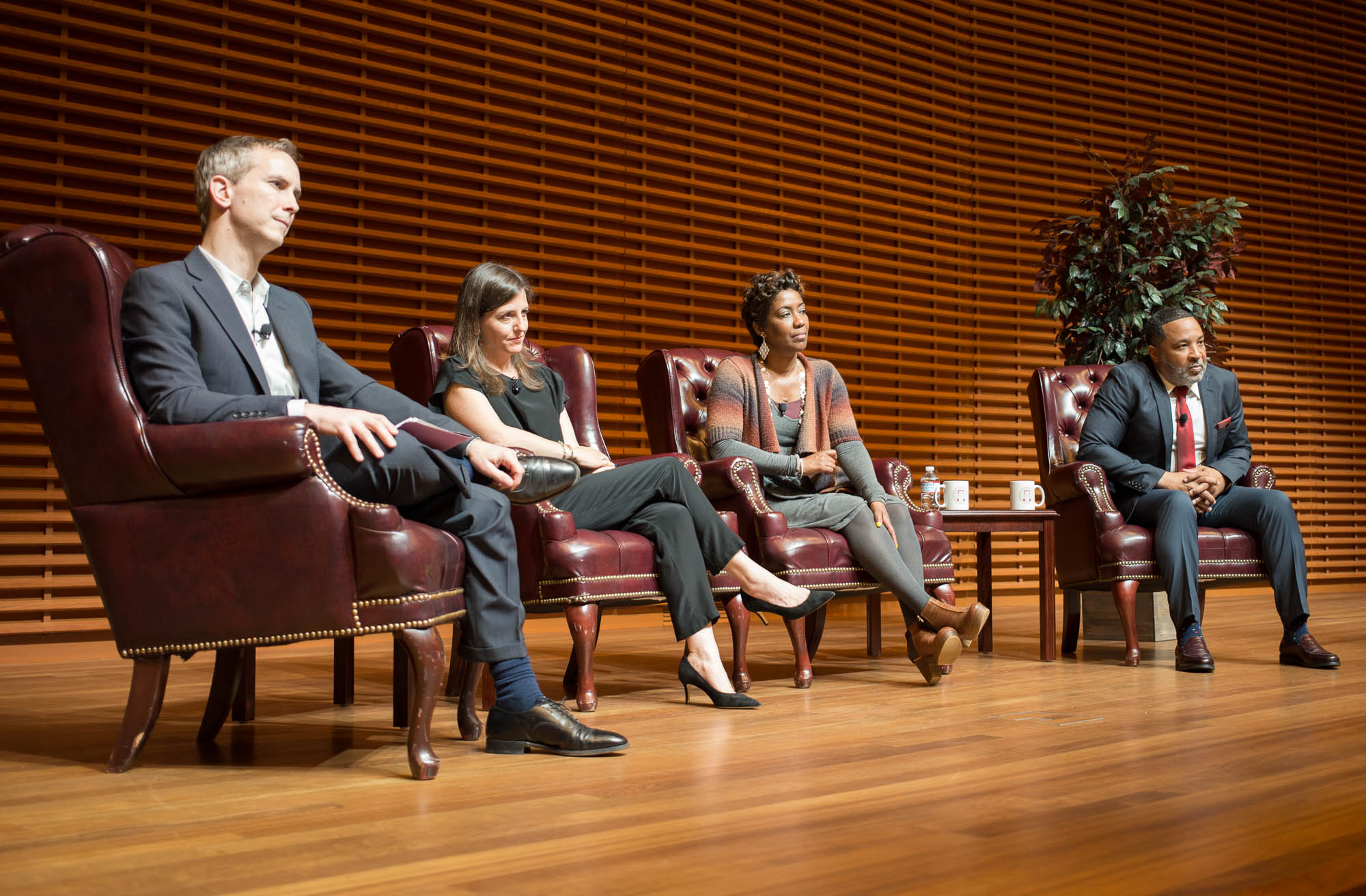 Rebecca Skloot with members of the Henrietta Lacks family in conversation at Stanford