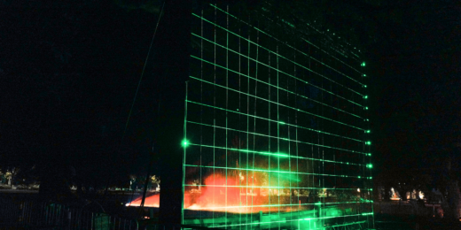 Laser art installation commemorates Frankenstein