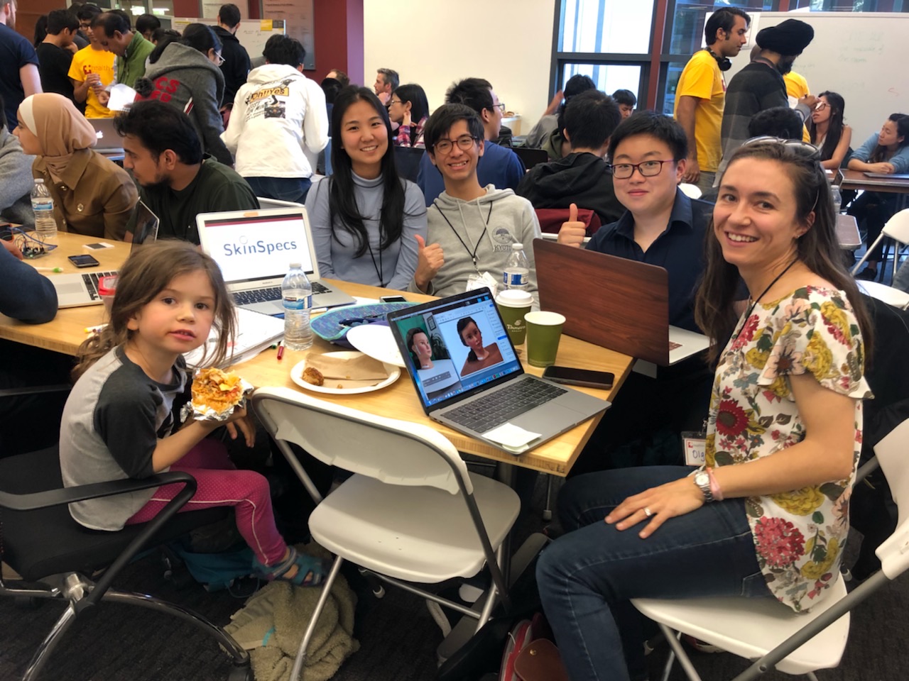 The SkinSpecs team at the 2018 health++ hackathon