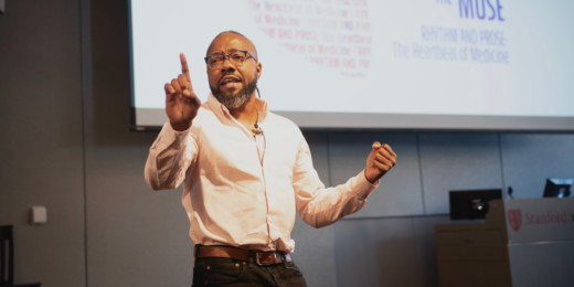 Al Letson explores ties between journalists and doctors at Medicine and the Muse symposium