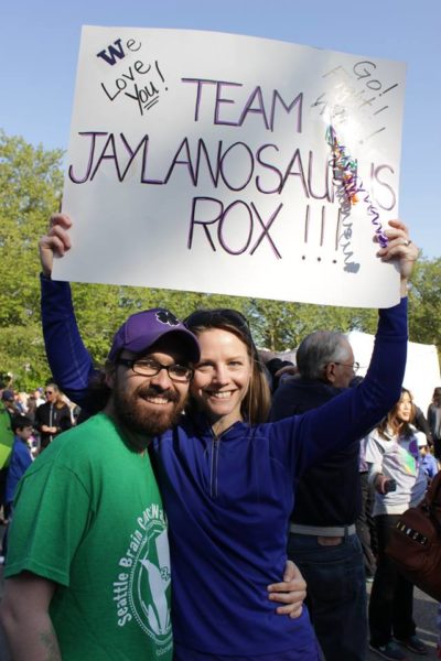 Jaylan and Nicole at the Seattle Brain Cancer Walk