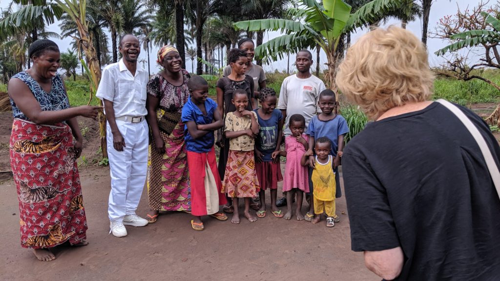 Beth Duff-Brown visits a village in Congo