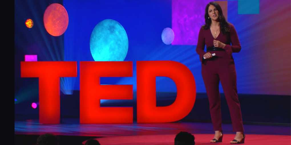 Laurel Braitman presents at the 2019 TED Vancouver in British Columbia