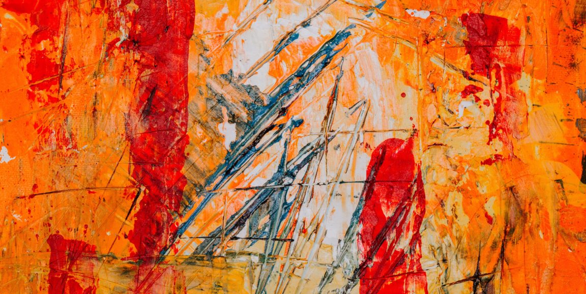 orange/red abstract art