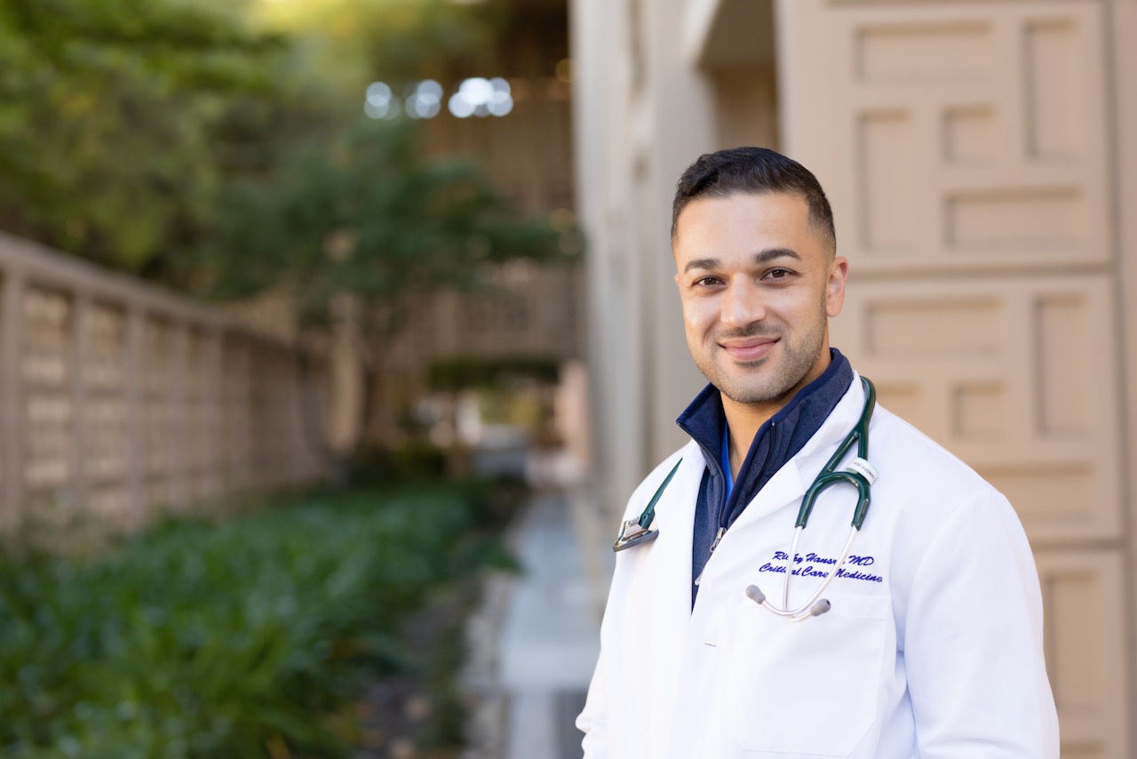 Critical care fellow Ricky Hansra, MD, by Rhee Bevere Photography